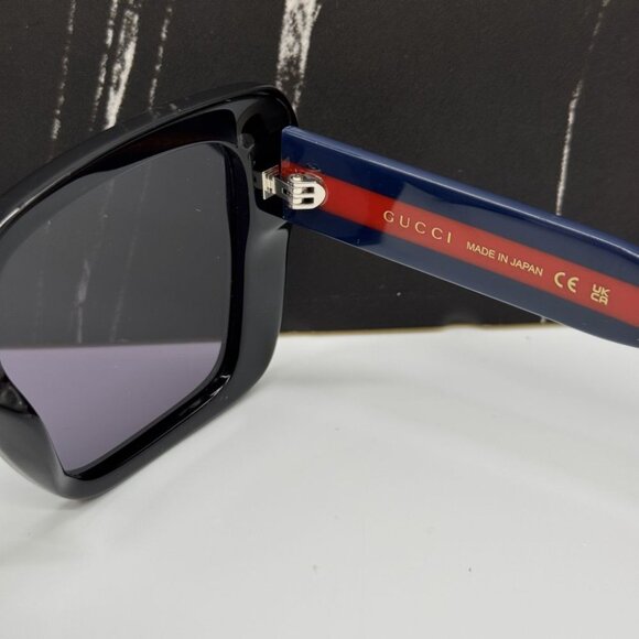 NEW GG1861S 004 GUCCI SUNGLASSES SHINY BLACK WOMEN EYEWEAR GUCCI main image 8